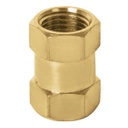 COPLE | Cople de latón, tipo FF, cuerda 1/4 NPT, Truper