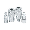 CORAL-4P | Juego de 2 conectores y 2 coples para compresor, Pretul