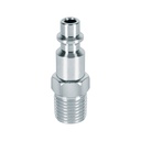 CORAL-MA-1/4P | Conector rápido, tipo M, cuerda 1/4 NPT, macho Pretul