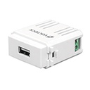 CUSB-IB | Módulo puerto USB, línea Italiana, color blanco, Volteck