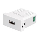 CUSB-OB | Cargador USB a la pared, 2.1A, línea Oslo, color blanco