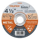 DICOF-4512 | Disco Tipo 41 de 4-1/2' x 1.2 mm corte fino de metal, Sable