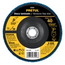 DLP-2730 | Disco 7' laminado grano 40 centro 7/8', Pretul