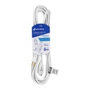 ED-8BR | Extensión eléctrica doméstica 8 m blanca con clavija recta
