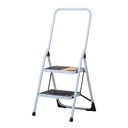 ESTU-2PB | Escalera tubular, plegable, 2 peldaños con barandal, Pretul