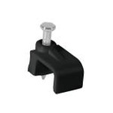 GPL-10N | Bolsa con 20 grapas negras de 6 x 9.5 mm para cable plano