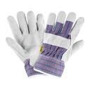 GU-235P | Guantes de carnaza y loneta, unitalla, Pretul