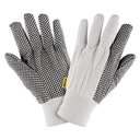 GU-455 | Guantes de algodón con puntos PVC en palma, unitalla, Pretul