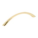 JAL-0222 | Jaladera metálica de 128mm estilo 'Arco', latón brillante
