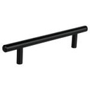 JAL-0362 | Jaladera de acero 128 mm, estilo 'Cilindro', negro, Hermex