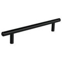 JAL-0363 | Jaladera de acero 160 mm, estilo 'Cilindro', negro, Hermex