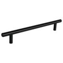 JAL-0364 | Jaladera de acero 192 mm, estilo 'Cilindro', negro, Hermex