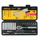 JD-1/4X22SAE-P | Juego de 22 herramientas 1/4' std para mecánico, Pretul