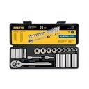 JD-3/8X21MM-P | Juego de 21 herramientas 3/8' mm para mecánico, Pretul