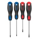 JD-4BP | Juego de 4 desarmadores mango Comfort Grip, Pretul