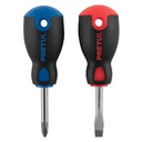 JDT-2BP | Dúo de desarmadores 1/4' x 1-1/2' mango Comfort Grip, Pretul