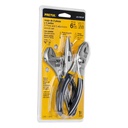 JGO-PEPI-3P | Juego de 2 pinzas y 1 llave ajustable mango de vinil, Pretul