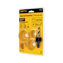 KIT-5P | Juego de 4 brocasierras acero al carbono y 1 mandril, Pretul