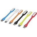 LUZ-USB | Mini-lámpara flexible de 5 LEDs 1W para puerto USB, Volteck