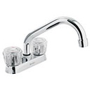 M-070A | Mezcladora 4' para lavabo, tubular, manerales de acrílico