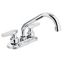 M-070I | Mezcladora 4' para lavabo, cuello tubular, manerales cono