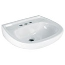 MUBA-10B | Lavabo cerámico con rebosadero, blanco, Foset