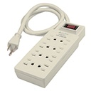 MUL-811 | Multicontacto 14 AWG 8 entradas supresor de picos 110 joules