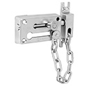PACA-3 | Pasador con cadena para puerta, acabado cromo mate, Hermex