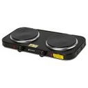 PAEL-2CDN | Parrilla eléctrica doble quemador tipo disco, negra, Volteck