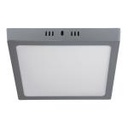PLA-220L | Luminario LED cuadrado tipo plafón 18 W, gris, luz de día