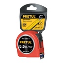 PRO-55MEB-R | Flexómetro verde 5.5 m cinta 25 mm, en tarjeta, Pretul