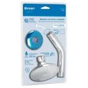 R-504B | Regadera redonda 3-1/2', brazo y chapetón en blíster, Aqua