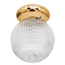 SOB-102S | Luminario decorativo 19x16 cm pantalla cristal, sin lámpara