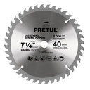 ST-740P | Disco sierra 7-1/4' p/madera, 40 dientes centro 5/8', Pretul