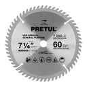 ST-760P | Disco sierra 7-1/4' p/madera, 60 dientes centro 5/8', Pretul