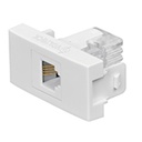 TE-OB | Toma de teléfono, línea Oslo, color blanco, Volteck