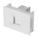 TE15-EB | Toma de teléfono, 1.5 módulos, línea Española, color blanco