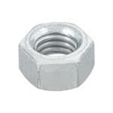 TUE-3/8 | Bolsa con 100 tuercas 3/8' hexagonales de acero galvanizado