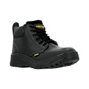 ZC-024N | Zapato industrial negro #24 con casquillo de acero, Pretul