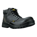 ZC-027N | Zapato industrial negro #27 con casquillo de acero, Pretul