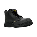 ZC-028N | Zapato industrial negro #28 con casquillo de acero, Pretul
