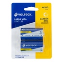 ZI-C | Blíster con 2 pilas zinc-carbón tamaño C, volteck