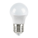 LED-30GCC | Lámpara LED tipo bulbo G45 3 W luz cálida, caja, Volteck