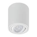 SOB-402S | Luminario de sobreponer con spot dirigible, redondo, blanco
