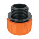 CM-1/2T | Conector 1/2' macho de ABS con tuerca de ajuste manual