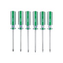 DT-6P | Juego de 6 desarmadores Torx mango de PVC, Pretul