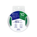 CAB-10V-10 | Carrete con 10 m de cable THHW-LS 10 AWG verde, Volteck