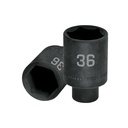 D-7336-ML | Dado largo impacto de 36 mm, 6 puntas, cuadro 1/2', Truper