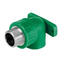CV-592 | Codo oreja 90° PPR,  3/4', macho con inserto metálico, Foset