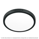 PLA-227L | Luminario de LED 18 W redondo tipo plafón luz de día, negro